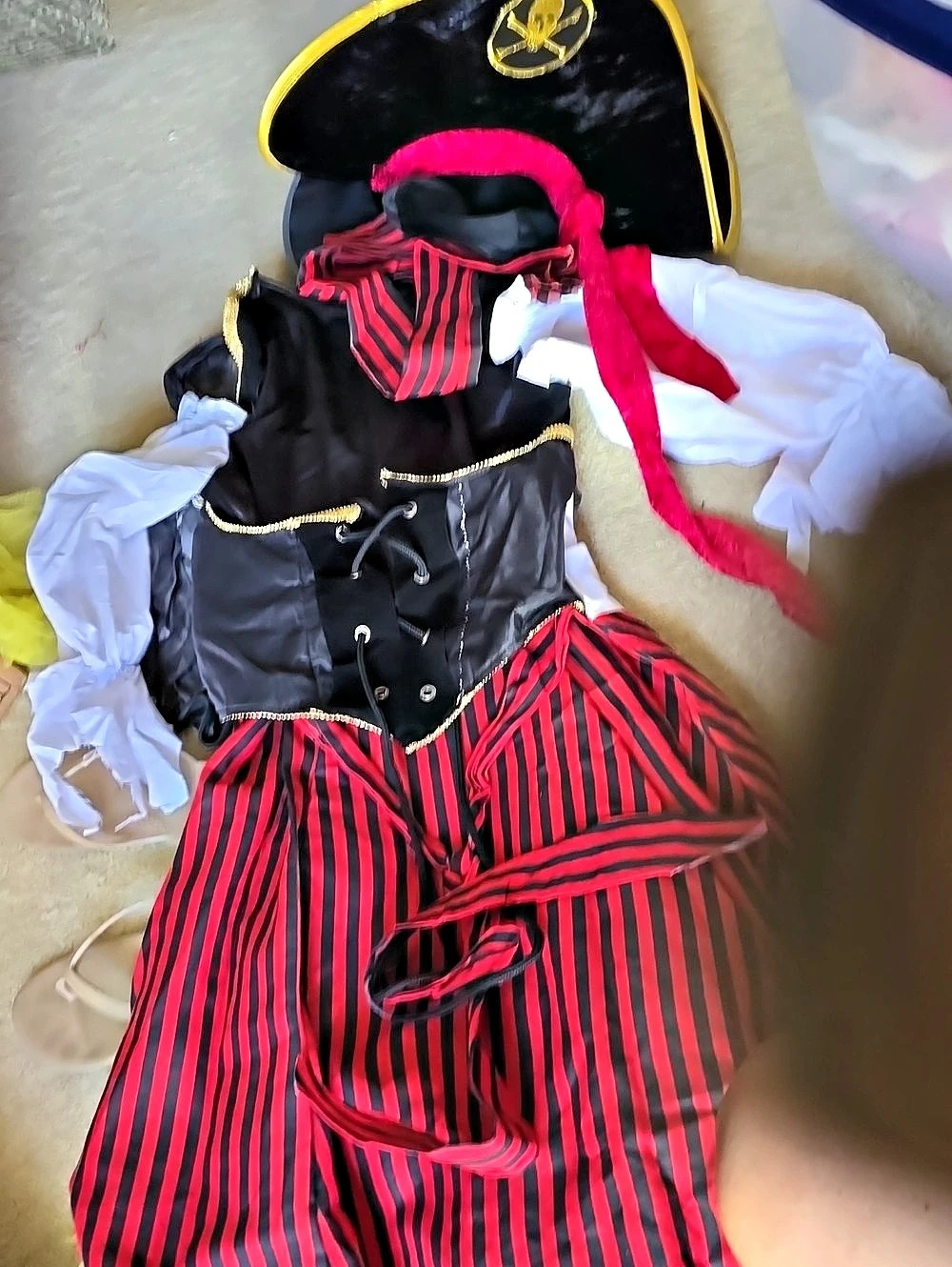 Striped Pirate Halloween Costume